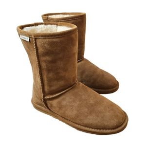 Bearpaw 430 Dorado Suede Winter Boots Snow Boot Hickory Brown Unisex 8M/9W US